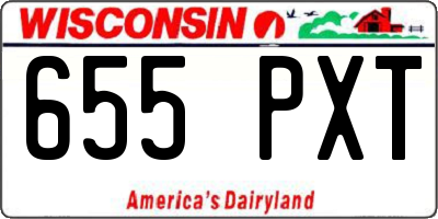 WI license plate 655PXT