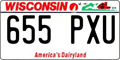 WI license plate 655PXU