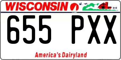 WI license plate 655PXX