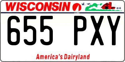 WI license plate 655PXY