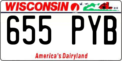WI license plate 655PYB
