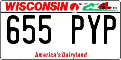 WI license plate 655PYP