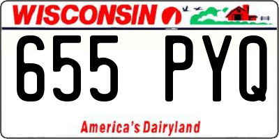 WI license plate 655PYQ