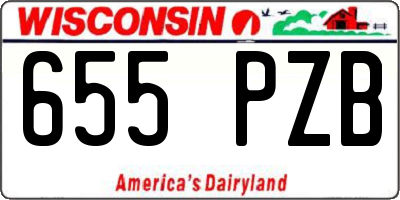 WI license plate 655PZB