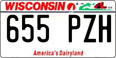 WI license plate 655PZH