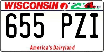WI license plate 655PZI