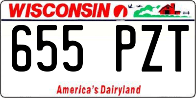 WI license plate 655PZT