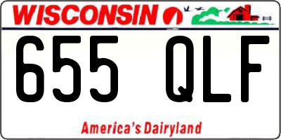 WI license plate 655QLF