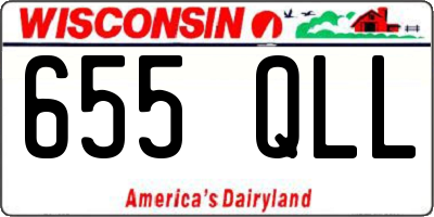 WI license plate 655QLL