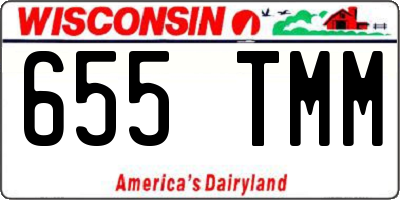 WI license plate 655TMM