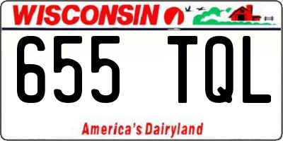 WI license plate 655TQL