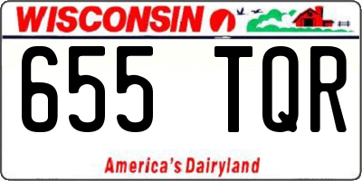 WI license plate 655TQR