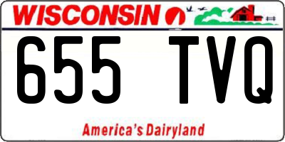 WI license plate 655TVQ