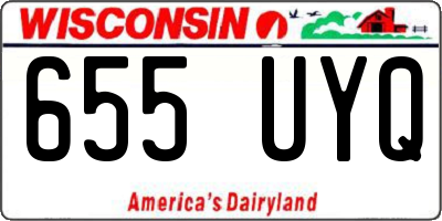 WI license plate 655UYQ