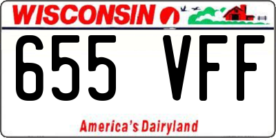 WI license plate 655VFF