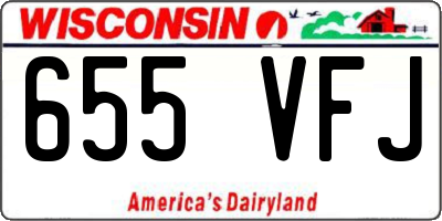 WI license plate 655VFJ