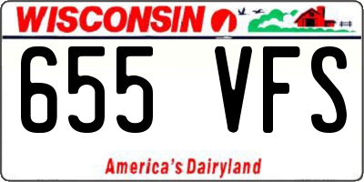 WI license plate 655VFS