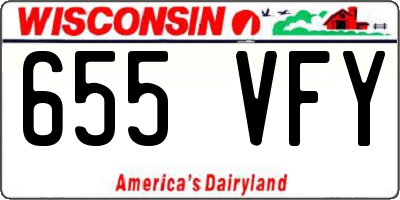 WI license plate 655VFY