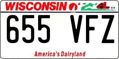 WI license plate 655VFZ
