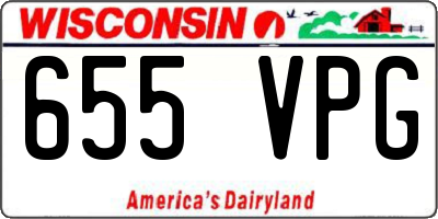 WI license plate 655VPG