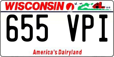 WI license plate 655VPI