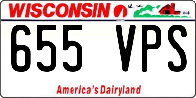 WI license plate 655VPS