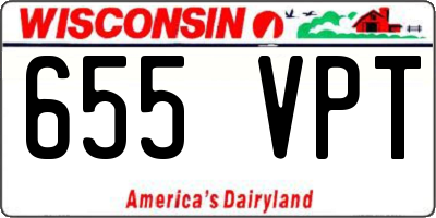 WI license plate 655VPT