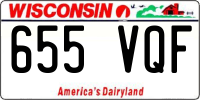 WI license plate 655VQF