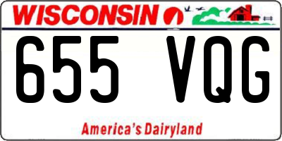 WI license plate 655VQG