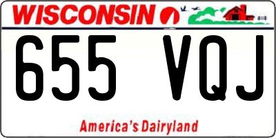 WI license plate 655VQJ
