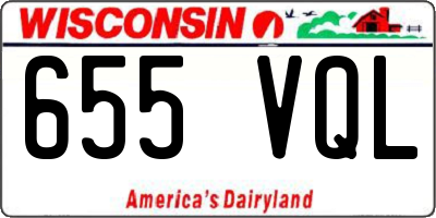 WI license plate 655VQL
