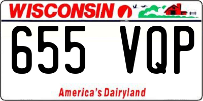 WI license plate 655VQP