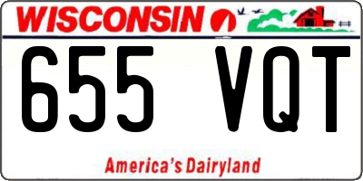 WI license plate 655VQT