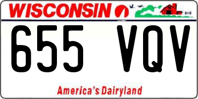 WI license plate 655VQV