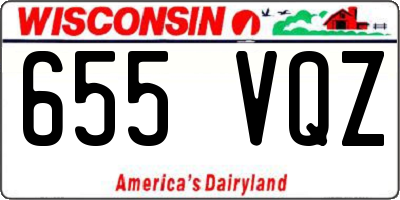 WI license plate 655VQZ
