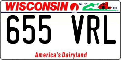 WI license plate 655VRL