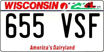 WI license plate 655VSF