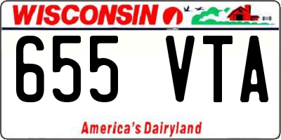 WI license plate 655VTA