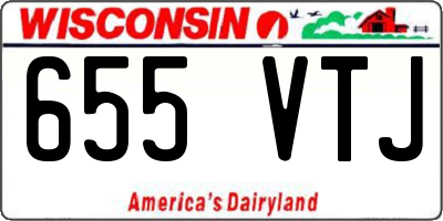 WI license plate 655VTJ