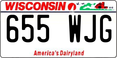 WI license plate 655WJG