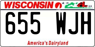 WI license plate 655WJH