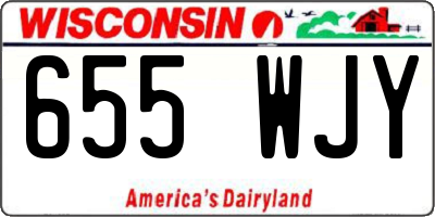 WI license plate 655WJY