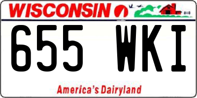WI license plate 655WKI