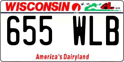 WI license plate 655WLB