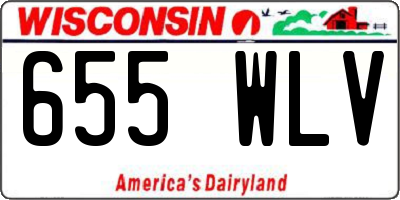 WI license plate 655WLV