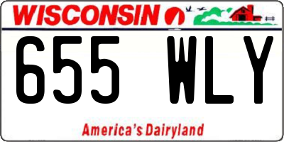 WI license plate 655WLY