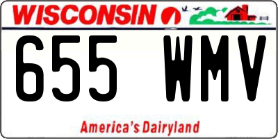 WI license plate 655WMV