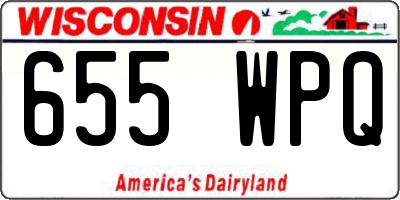 WI license plate 655WPQ