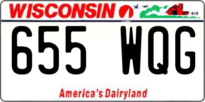 WI license plate 655WQG