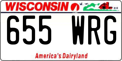 WI license plate 655WRG